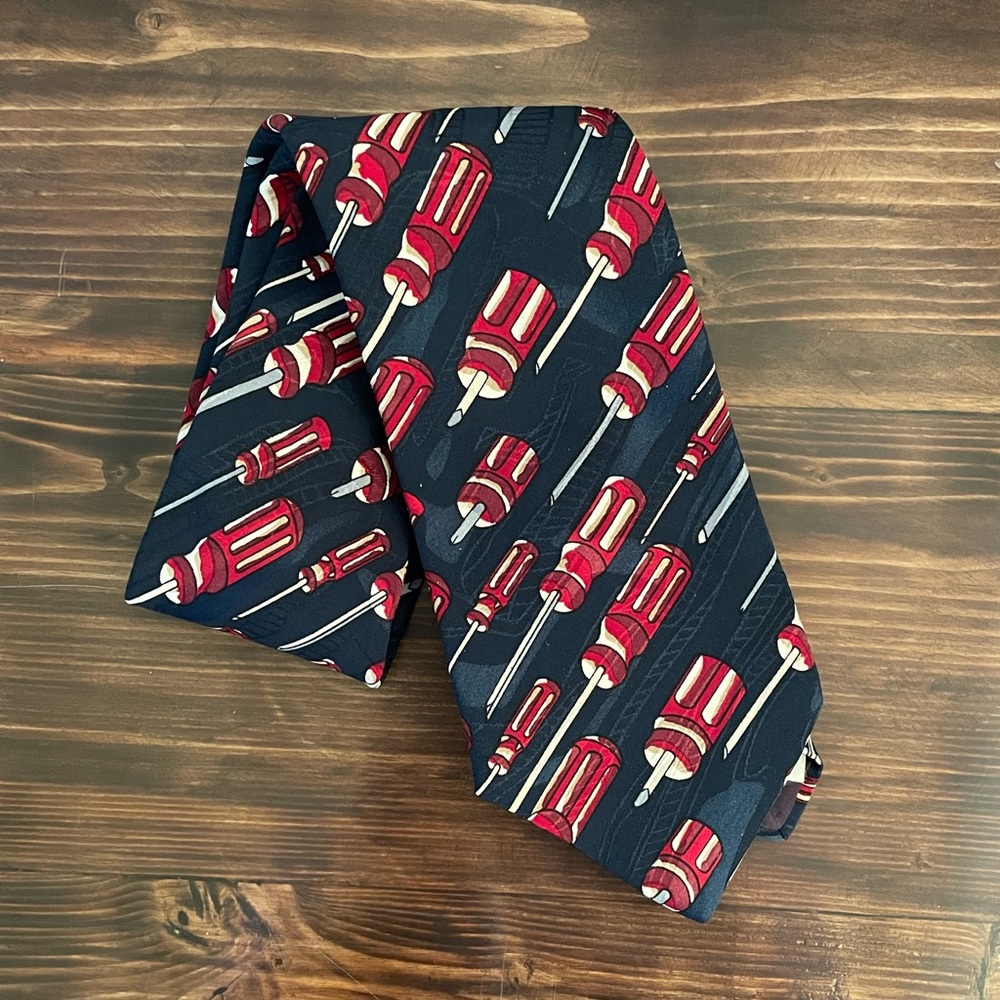 Flying Screwdrivers Home Improvement Necktie